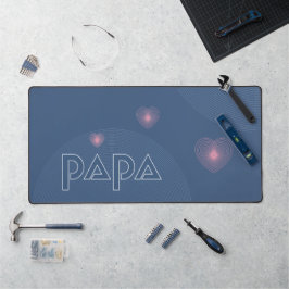 Papa、誘導灯(放射) デスクマット