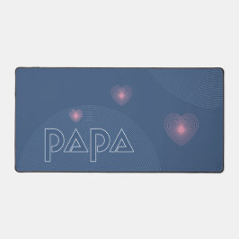 Papa、誘導灯（放射） デスクマット