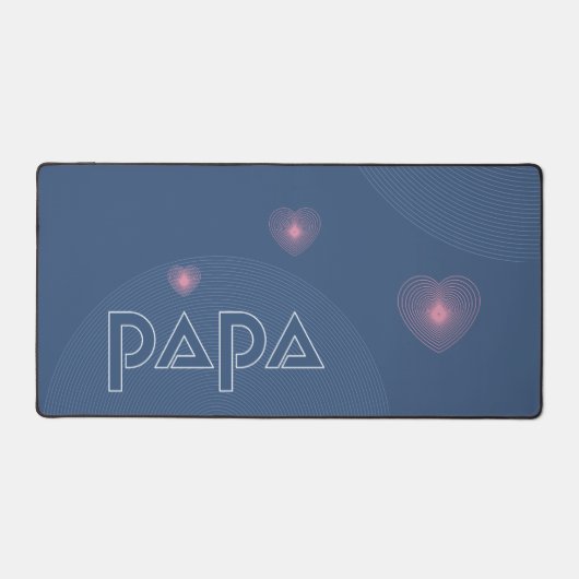 Papa、誘導灯(放射) デスクマット (正面)