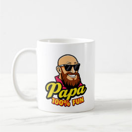 Papa 100% fun  コーヒーマグカップ