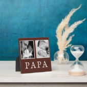 PAPA 2素朴写パーソナライズされた真斑 フォトプラーク (インサイチュ)