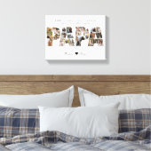 Papa 28 Photo Collage Keepsake for Photo Collageパパ キャンバスプリント (インサイチュ (寝室))