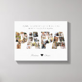 Papa 28 Photo Collage Keepsake for Photo Collageパパ キャンバスプリント (正面)