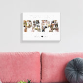 Papa 28 Photo Collage Keepsake for Photo Collageパパ キャンバスプリント (インサイチュ (リビング))