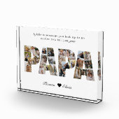 Papa 28 Photo Collage Keepsake for Photo Collageパパ フォトブロック (右)