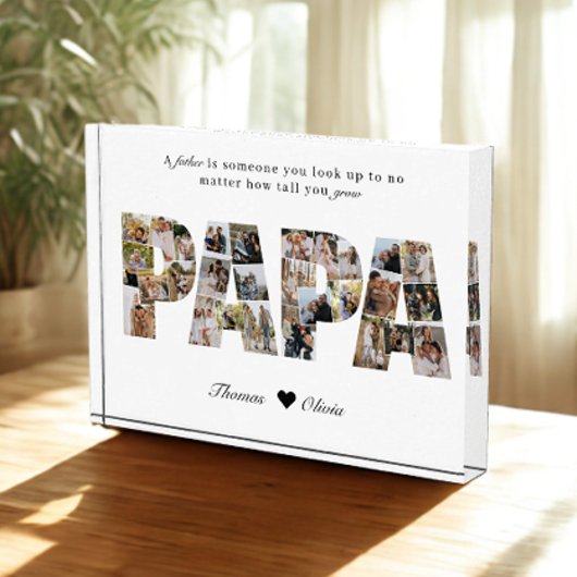 Papa 28 Photo Collage Keepsake for Photo Collageパパ フォトブロック