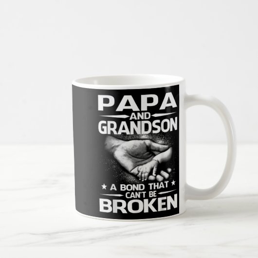 Papa And Grandson A Bond That Can't Be Broken コーヒーマグカップ (右)