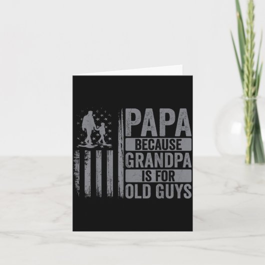 Papa Art For Grandpa Men From Grandkids Granddaugh カード (正面)
