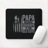 Papa Art For Grandpa Men From Grandkids Granddaugh マウスパッド (マウス)