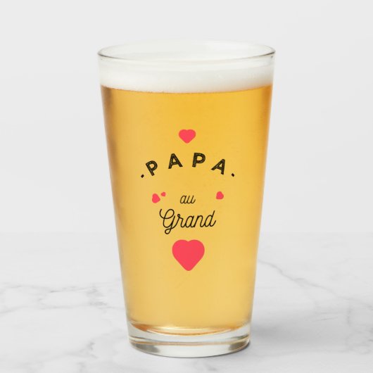Papa au grand coeur タンブラーグラス (ドリンク正面)
