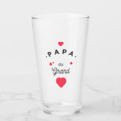 Papa au grand coeur タンブラーグラス (正面)