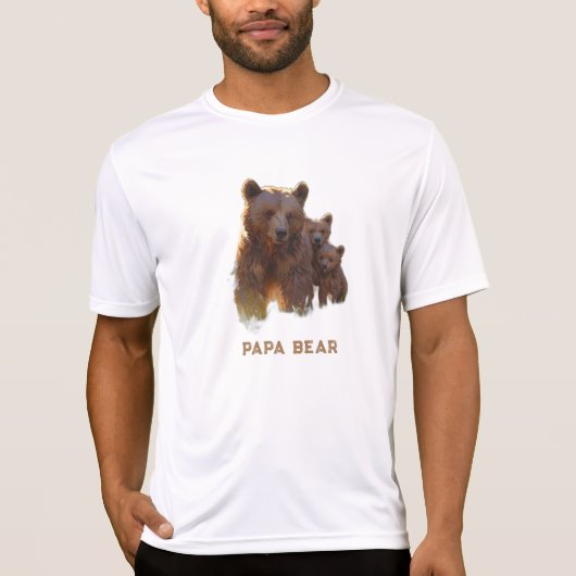 *~* PAPA BEARオリジナル父の日の贈り物AP86キューブ Tシャツ (正面)