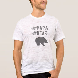 Papa bearハッシュタグTシャツ Tシャツ