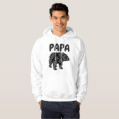 PAPA BEARパパTシャツとフード付 パーカ (正面フル)