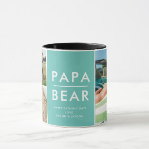 Papa Bearフォトマグカップ 父の日贈り物 マグカップ