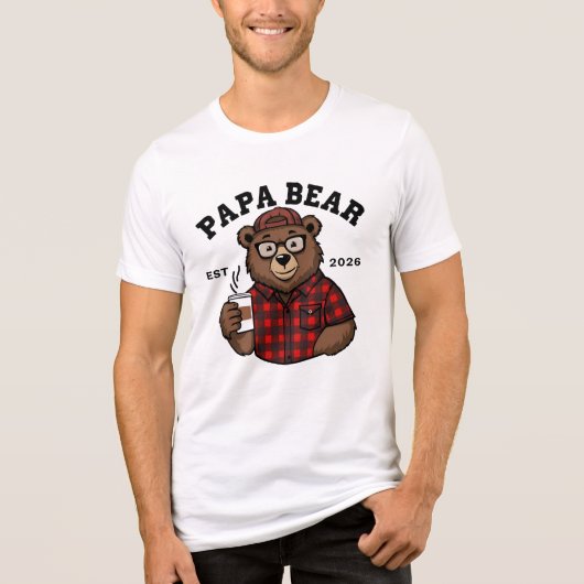 Papa Bear 2026 t-shirt/hoodie トライブレンドTシャツ (正面)
