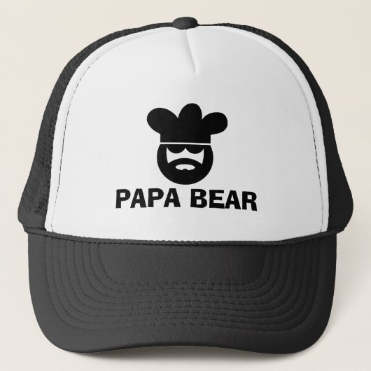 Papa bear BBQ hat 男性へ キャップ (正面)