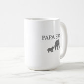 "Papa Bear" Bear Fishing with Cub Coffee Mug コーヒーマグカップ (正面右)