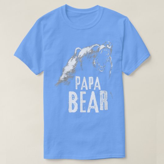 Papa Bear Best Dad TShirt Fathers Day Father Pop G Tシャツ (デザイン正面)