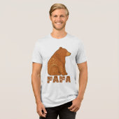Papa Bear Classic Boho T-Shirt トライブレンドTシャツ (正面全面)