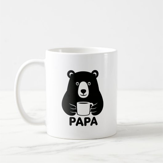 "PAPA" Bear Coffee Mug コーヒーマグカップ (左)