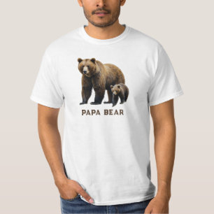 *~* PAPA BEAR CUB父の日の贈り物AP86 Tシャツ