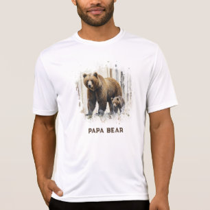 *~* PAPA BEAR CUBS父アートの日の贈り物AP86 Tシャツ