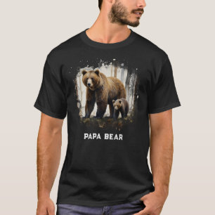 *~* PAPA BEAR CUBS AP86父アートの日の贈り物 Tシャツ