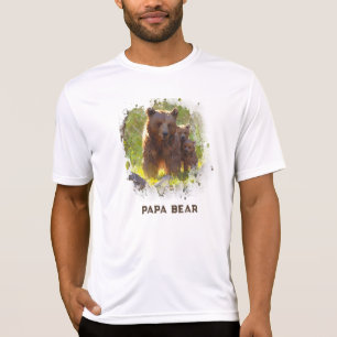 *~* PAPA BEAR CUBS Father's Day Gift AP86 アート Tシャツ