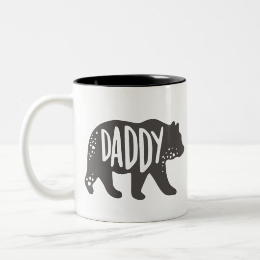 Papa Bear Dad  ツートーンマグカップ (左)