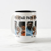 Papa Bear Father Year Established Photo ツートーンマグカップ (正面左)