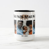 Papa Bear Father Year Established Photo ツートーンマグカップ (中央)