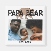 Papa Bear Father Year Established Photo マグネット (正面)