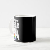 Papa Bear Gay Pride Rainbow Flag Lgbt Dad Camping  コーヒーマグカップ (正面左)