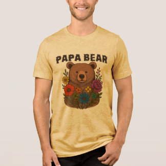 Papa Bear LGBTQ Pride Shirt: Rainbow Flag Dad Gift トライブレンドＴシャツ