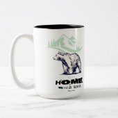 Papa Bear Mug – 父ユニークの日の贈り物,カスタムD ツートーンマグカップ (左)