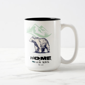 Papa Bear Mug – 父ユニークの日の贈り物，カスタムD ツートーンマグカップ
