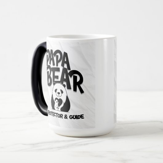Papa Bear Mug – Protector & Guide Panda Design モーフィングマグカップ (正面左)