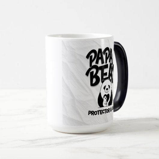 Papa Bear Mug – Protector & Guide Panda Design  モーフィングマグカップ (正面右)