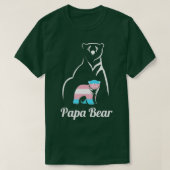 Papa Bear ransgender Dad rans Child LGB rans Pride Tシャツ (デザイン正面)