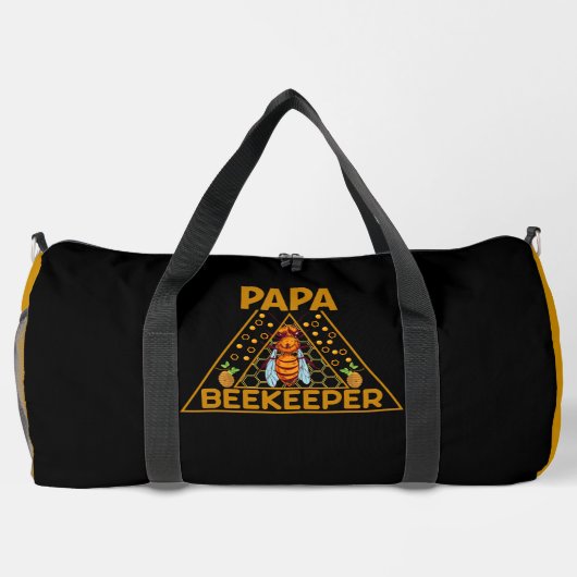 Papa Beekeeper Honeycomb ダッフルバッグ (裏面)