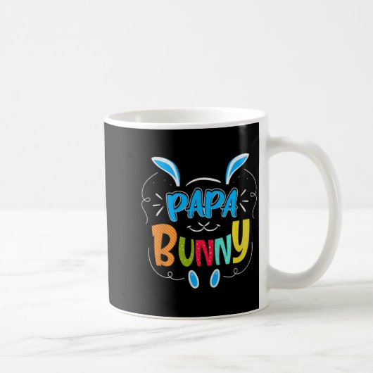 Papa Bunny Premium Tri-blend コーヒーマグカップ (右)
