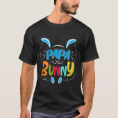 Papa Bunny Premium Tri-blend  Tシャツ (正面)