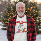 Papa Claus – Official Cookie Tester | Funny Christ Tシャツ