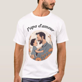 Papa d'amour tシャツ