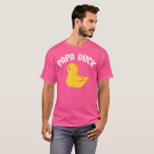 Papa Duck Funny Duck Lover Duck Hunting Father'S D Tシャツ (正面フル)