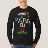 Papa Elf Family Matching Christmas Group Tシャツ (正面)