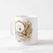 Papa - Erinnerungstasse mit Foto コーヒーマグカップ (正面左)