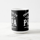 papa est 2024 t素晴らしシャツに昇格 コーヒーマグカップ (中央)