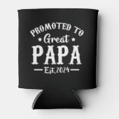 papa est 2024 t素晴らしシャツに昇格 缶クーラー (正面)